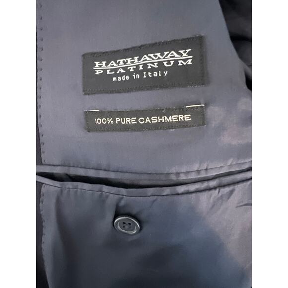 HATHAWAY PLATINUM 100% PURE CASHMERE MENS SPORTS COAT BLAZER MADE IN ITALY - Picture 9 of 15